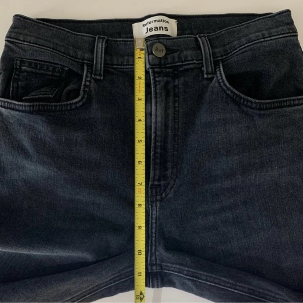 Reformation Jessie High Crop Boot Cut Jeans Wash Redondo Size 27 - Picture 9 of 9